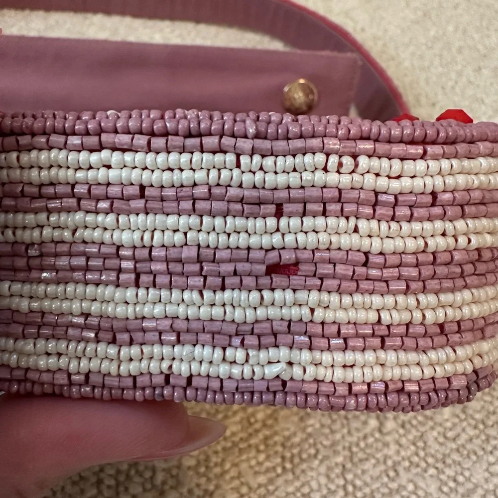 🍒🍒 EUC RARE ANTHROPOLOGIE x MAEVE - Fiona Beaded Shoulder Bag: Cherries - Picture 8 of 8